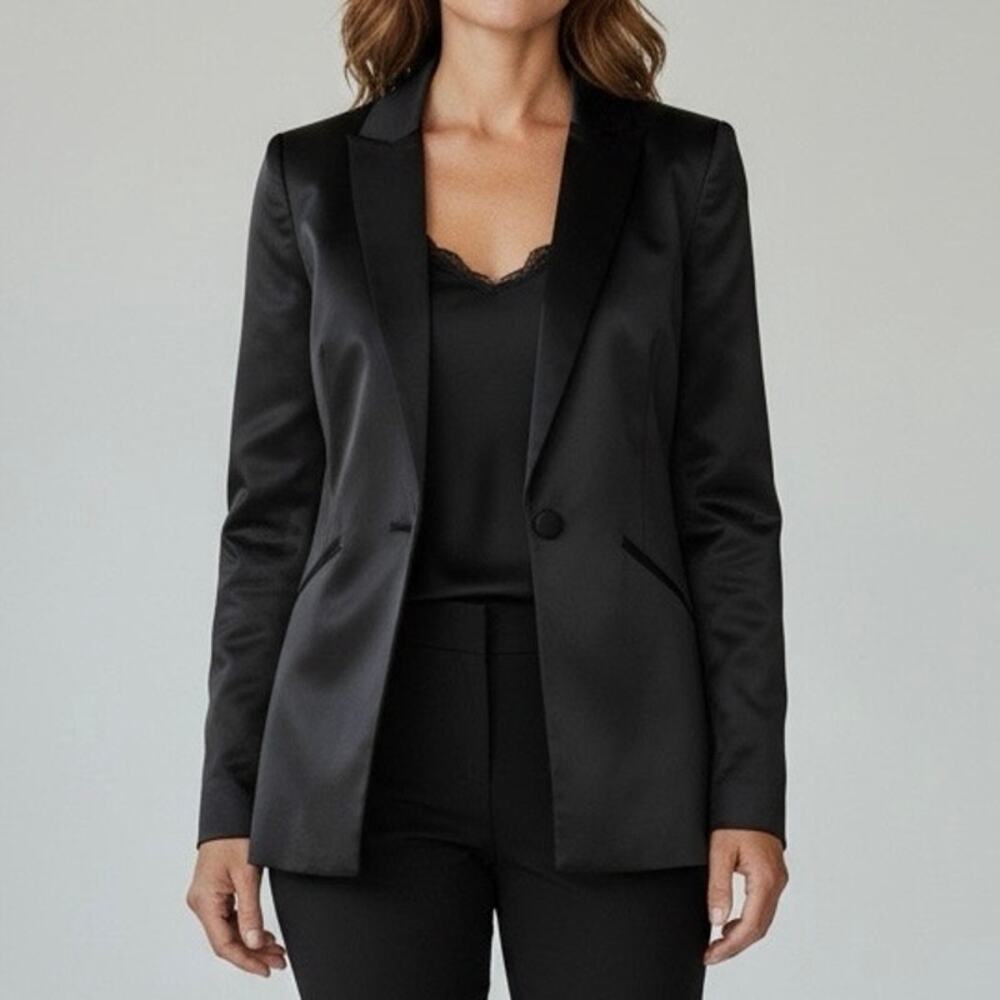 Ted Baker Iliana Satin Blazer - Size 6 (M)
